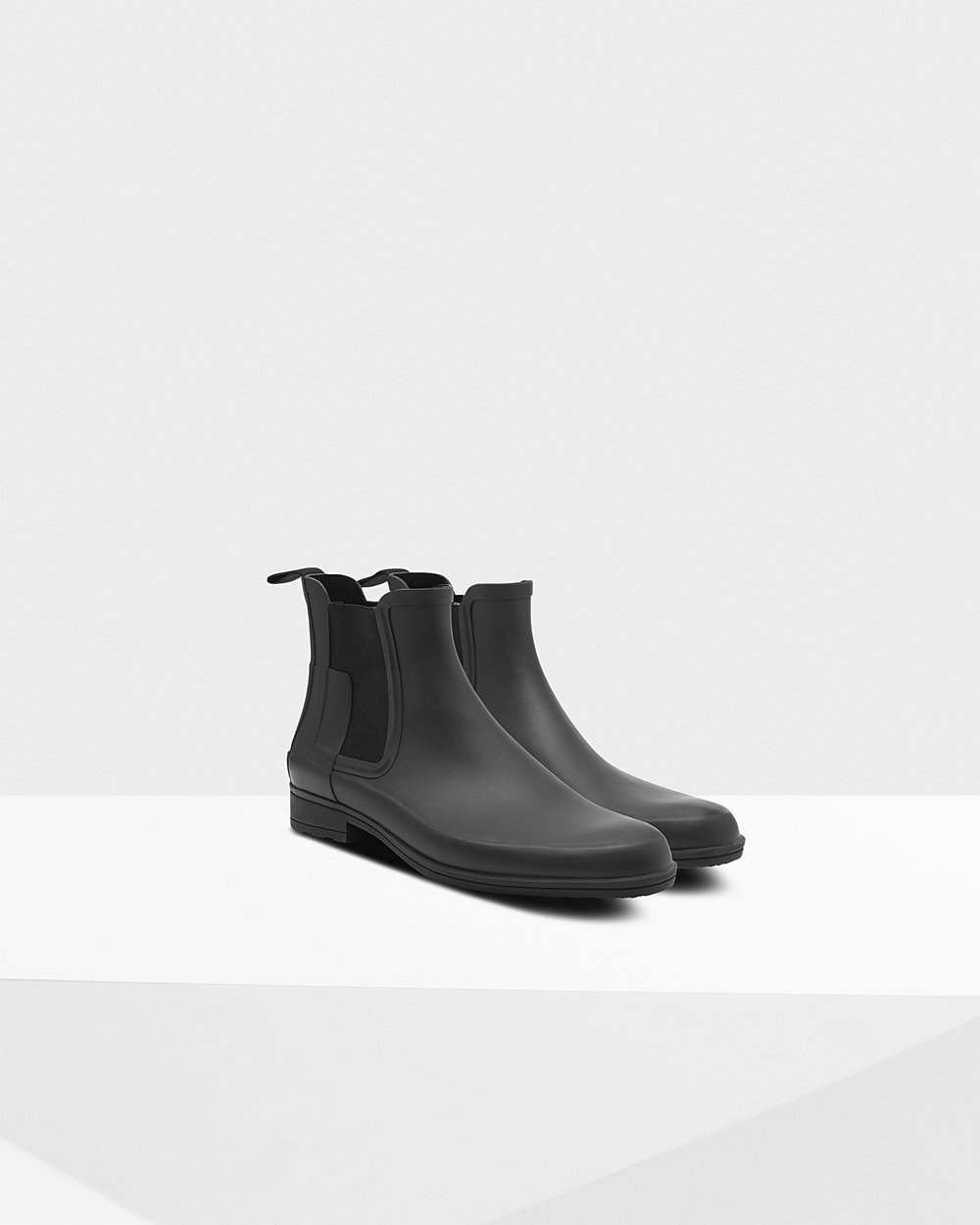 Hunter Refined Slim Fit Chelsea Boots - Store Mens Black - POKRGU730